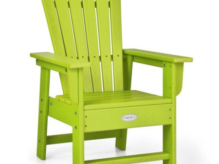 Patio Kids  Adirondack Chair with Ergonomic Backrest-Green For Discount