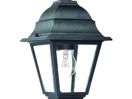 Matte Black Beveled Glass Outdoor Hanging Light For Discount