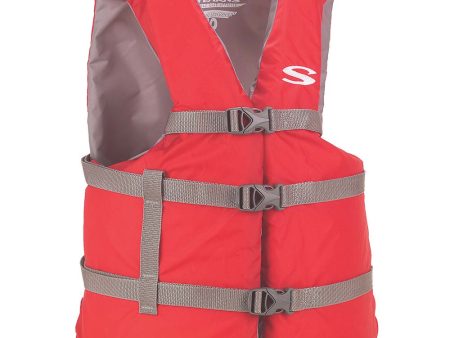 Stearns PFD 2001 Adult Boat Universal Red Display f Adults Over 90lbs - Chest Size Of 50  [2160925] Online Hot Sale