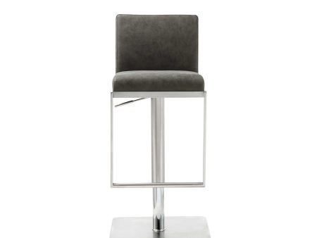 20   Gray And Silver Stainless Steel Bar Chair Online Hot Sale