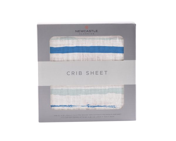 Ocean Stripe Crib Mattress Sheet Online Hot Sale