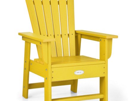 Patio Kids  Adirondack Chair with Ergonomic Backrest-Yellow For Cheap