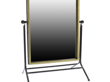 18  Black Framed Makeup Shaving Tabletop Mirror For Discount