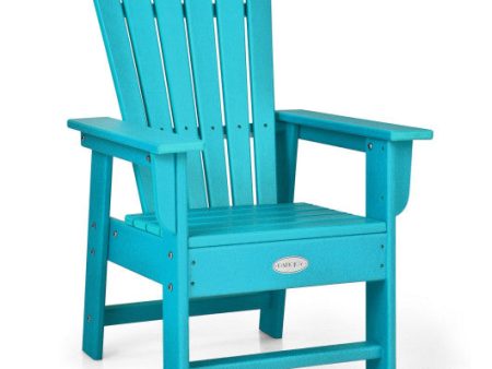 Patio Kids  Adirondack Chair with Ergonomic Backrest-Turquoise Cheap