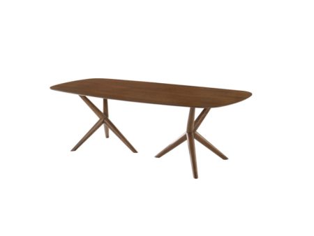 95  Brown Solid Manufactured Wood Dining Table Online Sale