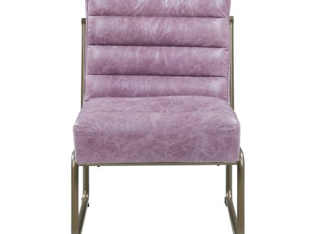 22  Top Grain Leather And Steel Ikat Side Chair Online Sale