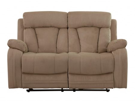 63  Beige Leather Match Recliner Hot on Sale