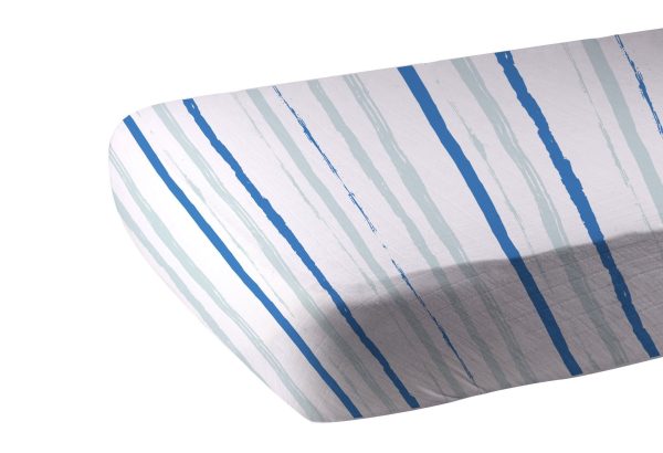 Ocean Stripe Crib Mattress Sheet Online Hot Sale