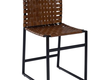 17  Brown And Black Faux Leather Side Chair Supply