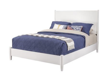 White Wood King Bed Frame Supply