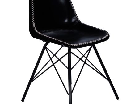 18  Black Faux Leather Side Chair Online Hot Sale