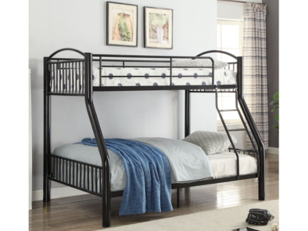 78  X 56  X 67  Twin Over Full Black Bunk Bed Online Sale