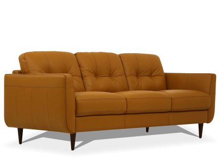 83  Orange Leather Sofa With Black Legs Sale