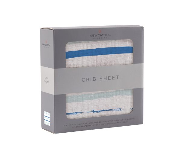 Ocean Stripe Crib Mattress Sheet Online Hot Sale