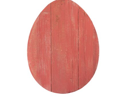 12  Farmhouse Red Wooden Large Egg For Sale