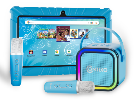 Contixo V8 7  Kids Tablet with Kids Bluetooth Karaoke and Two Microphones by Contixo For Sale