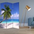 48 X 72 Multi Color Wood Canvas Paradise  Screen Fashion